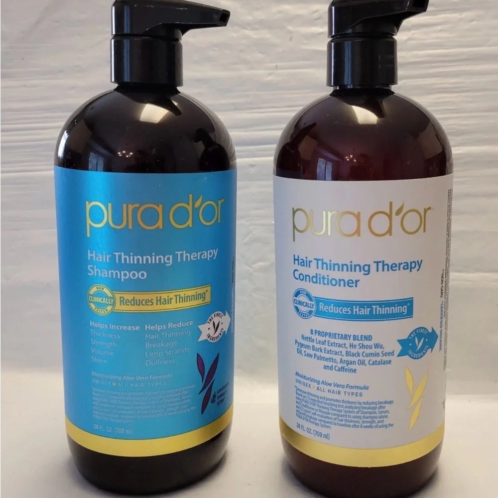 Pura D'Or Hair Thinning Therapy Shampoo & Conditioner Set 24oz